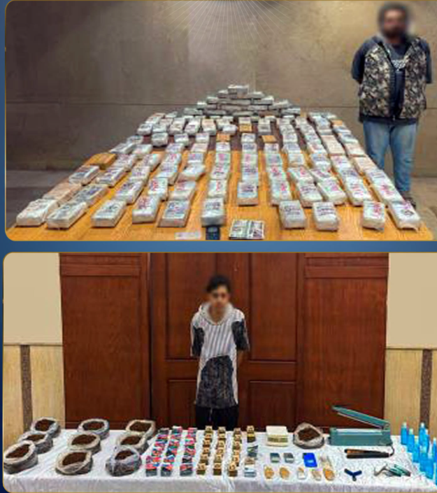 مصرع عنصرين شديدي الخطورة وضبط طن مخدرات وأسلحة بـ140 مليون جنيه